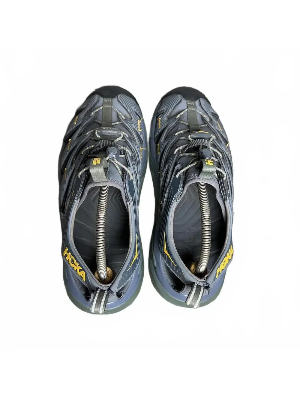 HOKA Hopara Hiking Water Sandals Castlerock Thyme Gray Trail Shoes 1106534